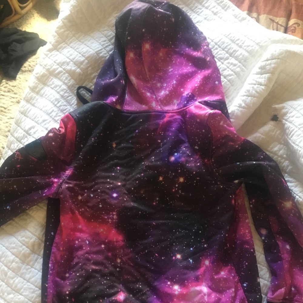 Galaxy zipper hoodie